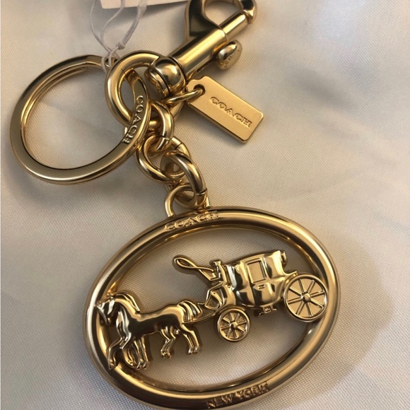 Coach Horse And Carriage keychain/Bag Charm - Picture 1 of 5
